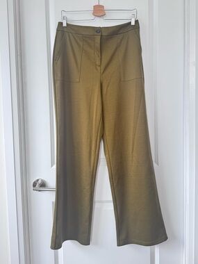 Vera Moda High Waisted Olive Trousers
